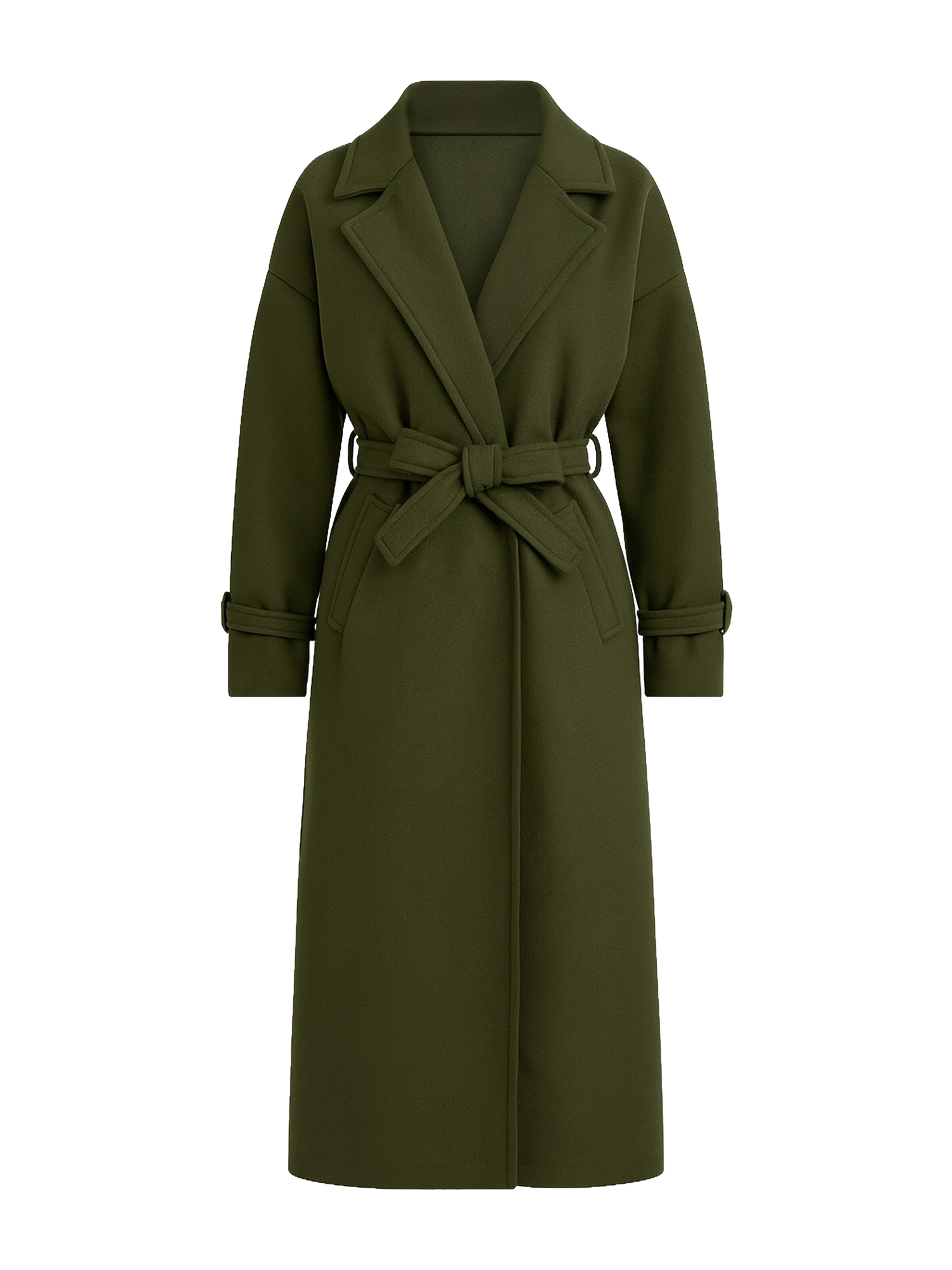 Elara Mantel in Grün: Vorderseite