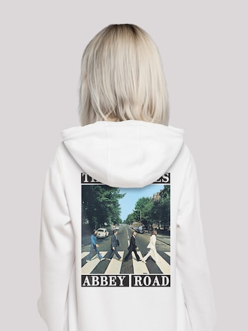 F4NT4STIC Sweatshirt 'The Beatles Abbey Road Rock Musik Band' in Wit: voorkant
