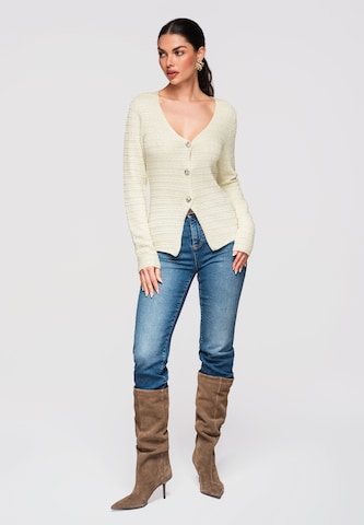 Ombre Knit cardigan in Yellow