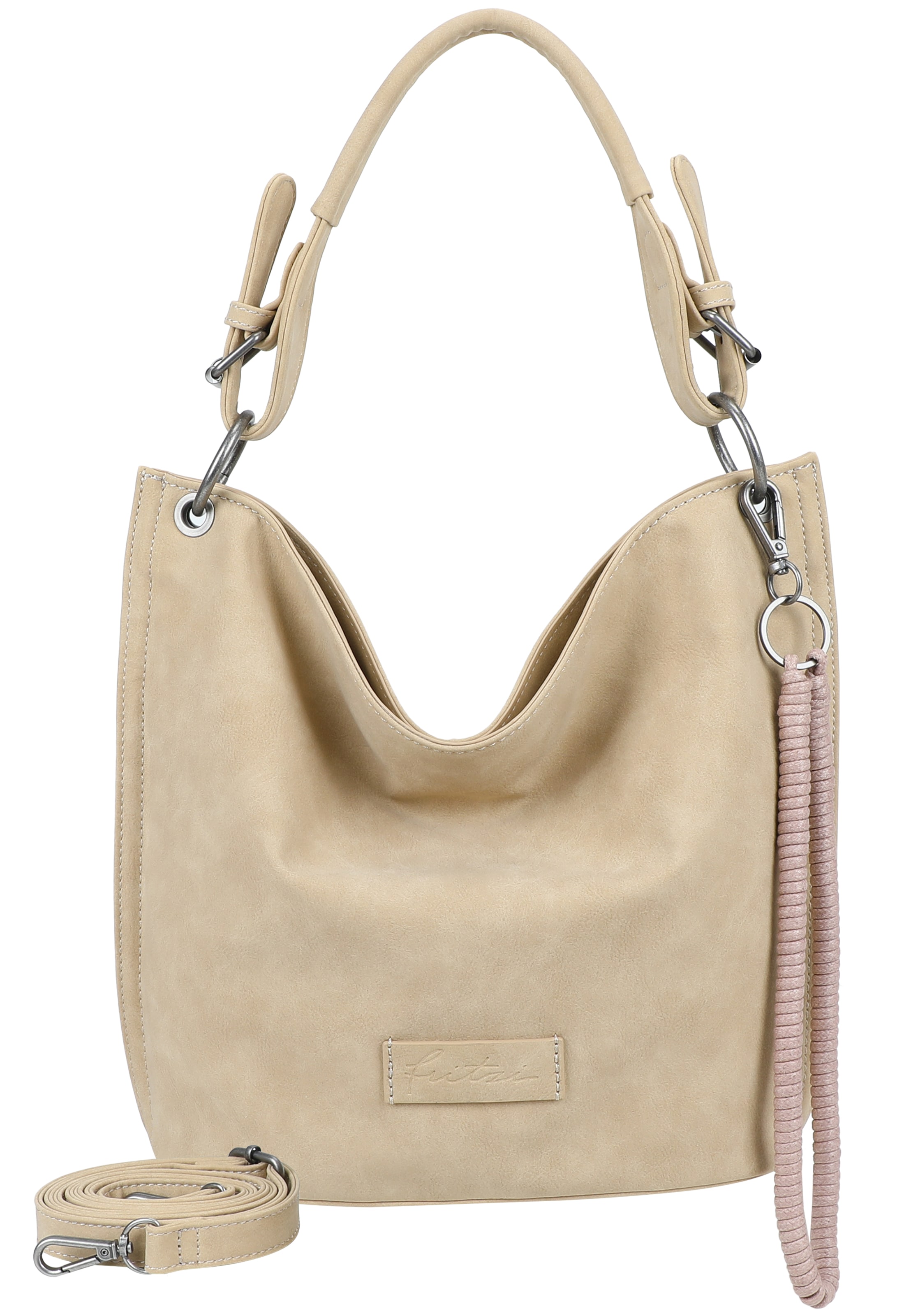 Fritzi aus Preußen Schultertasche 'Fritzi31N' in Beige: Vorderseite