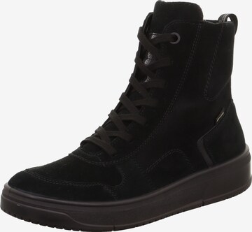 Legero Lace-Up Ankle Boots in Black: front