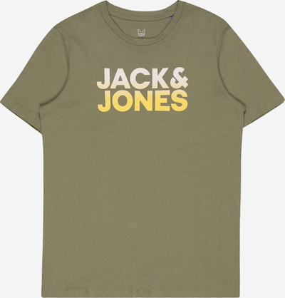 Jack & Jones Junior Shirt in gelb / grün / weiß, Produktansicht