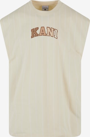 T-Shirt Karl Kani en beige : devant