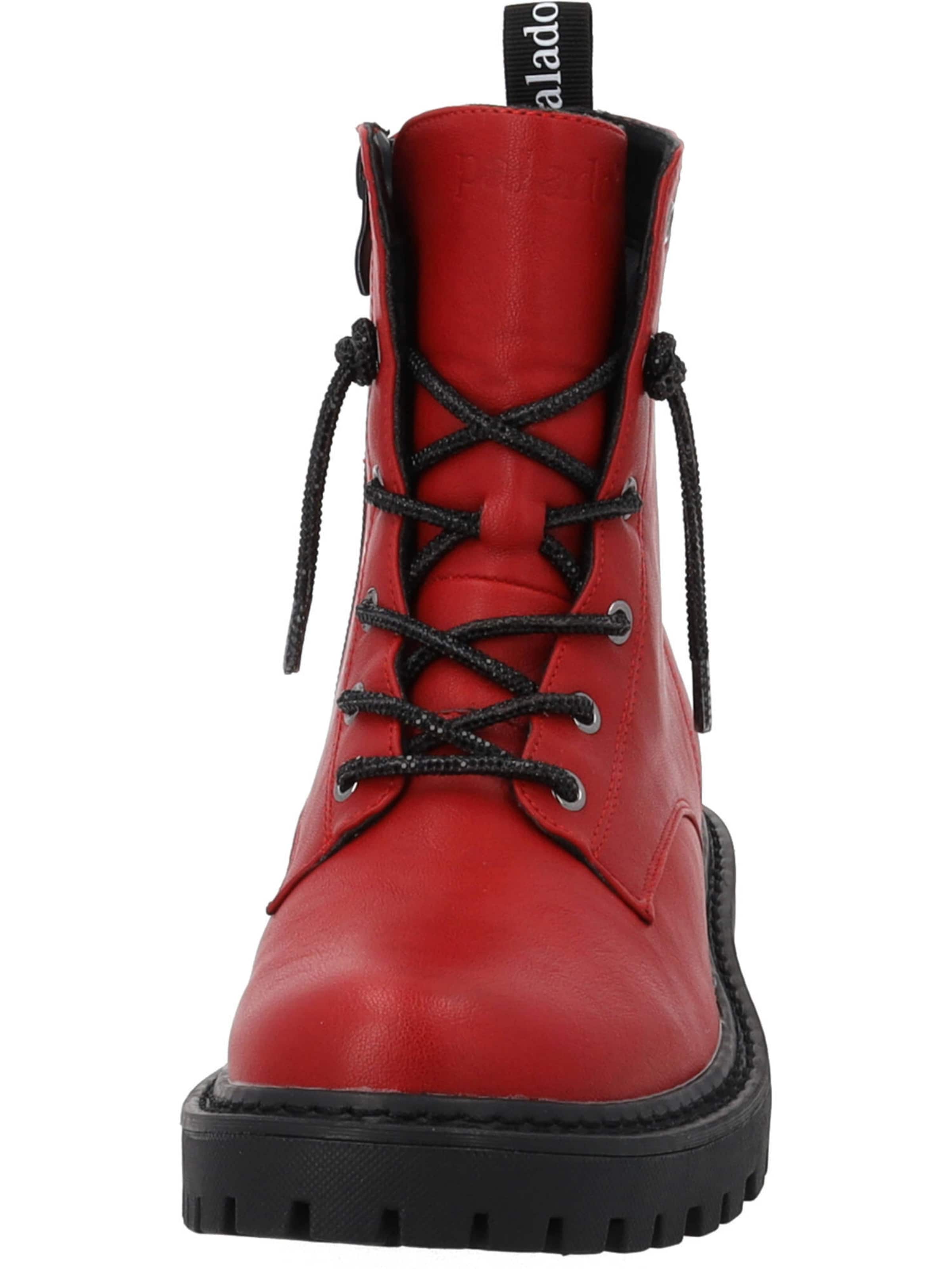 Palado Lace-up bootie 'Sideros Spark' in Red