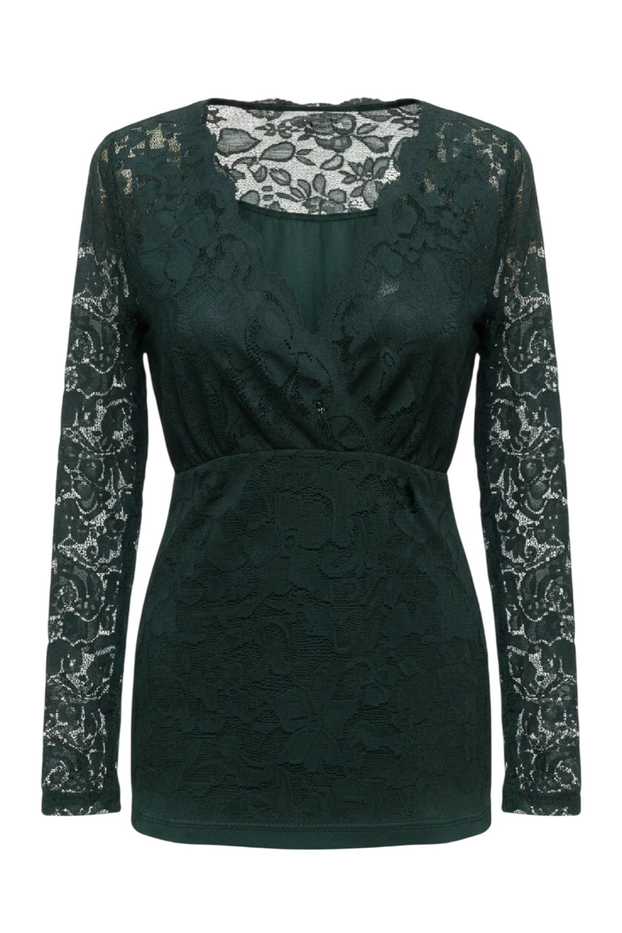 Alexa Dash Blouse in Green: front