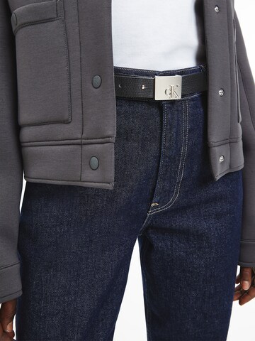 Ceinture 'PLAQUE' Calvin Klein Jeans en noir