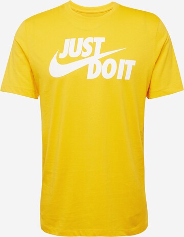 Nike Sportswear T-Shirt 'Swoosh' in Gelb: predná strana