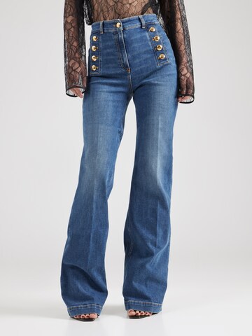 Elisabetta Franchi Flared Jeans in Blauw: voorkant