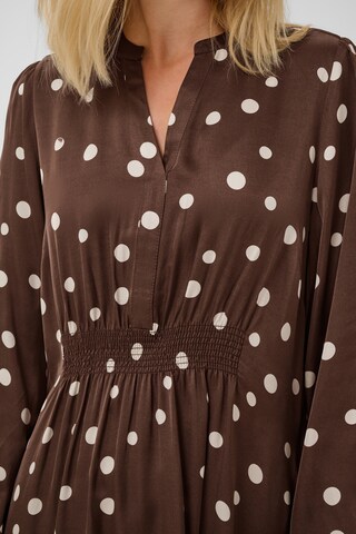 CULTURE Jurk 'Dotty Berna' in Bruin
