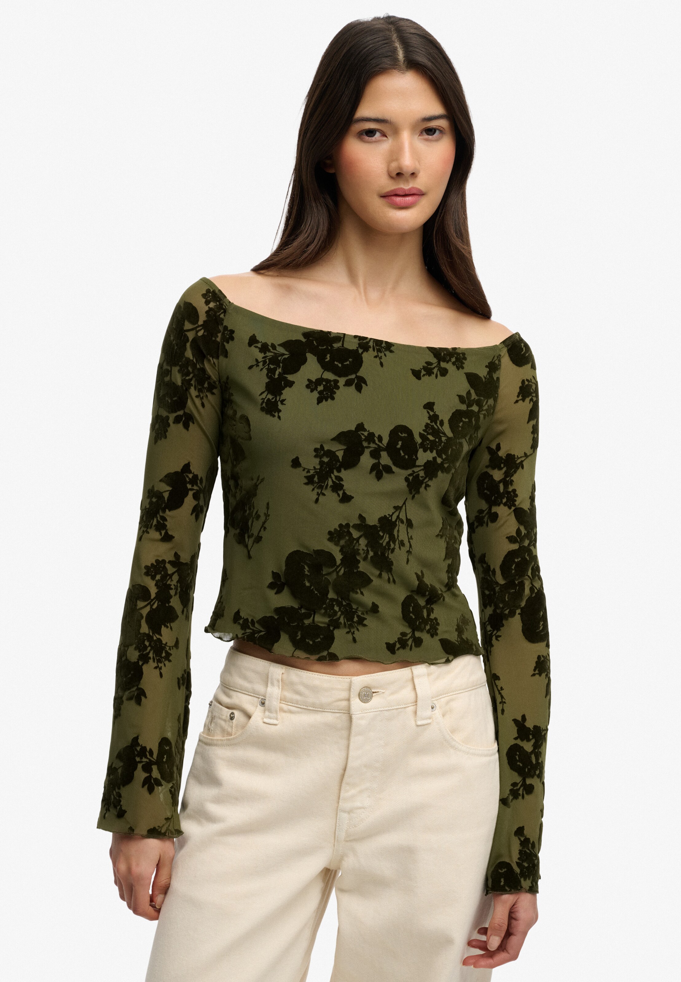 Haut Superdry & Co en vert : devant