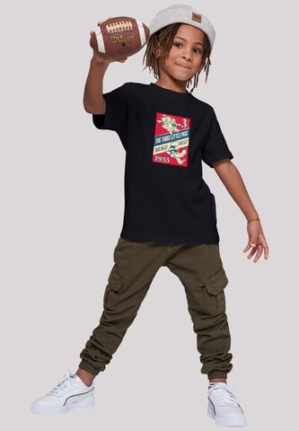 F4NT4STIC T-Shirt 'Disney Three Little Pigs And The Big Bad Wolf' in Schwarz