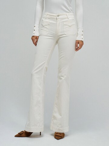 Salsa Jeans Bootcut Jeans Destiny in Weiß: Vorderseite