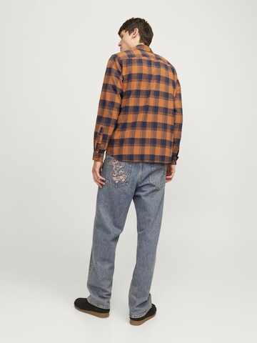 Coupe slim Chemise 'JJJoshua' JACK & JONES en marron