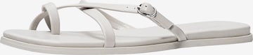 Bershka Сандали с разделител за пръстите в бяло: отпред