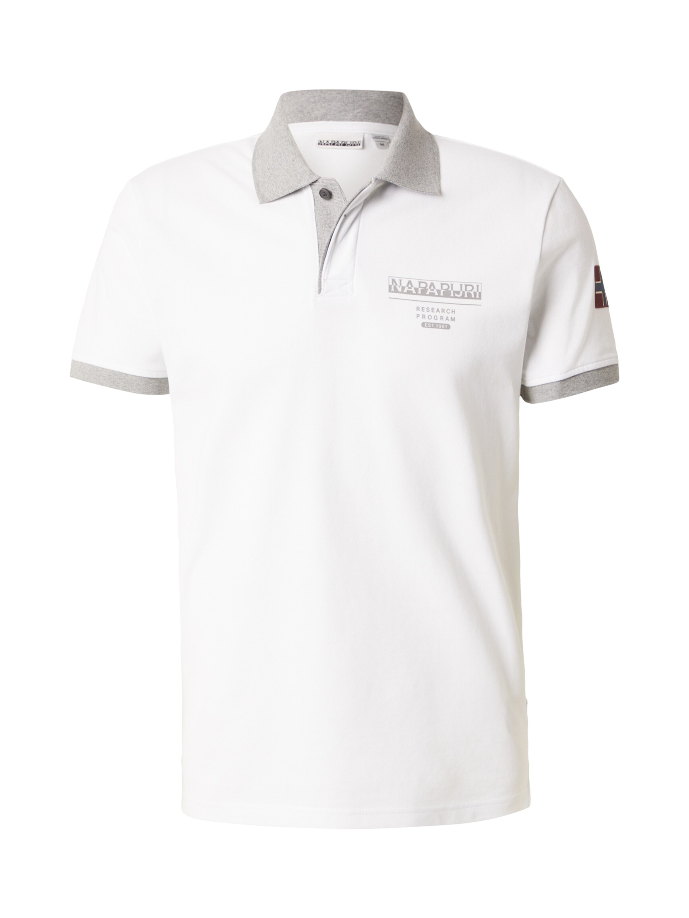 NAPAPIJRI Shirt 'EMBERS' in Blue / Mottled grey / Red / White, Item view