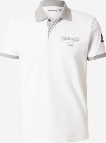 NAPAPIJRI Poloshirt 'EMBERS' in Weiß: Vorderseite