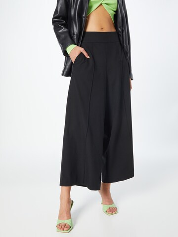 FIVEUNITS Wide leg Pants 'Rose' in Black: front