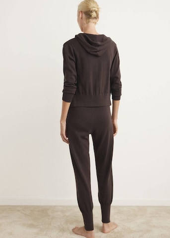 MANGO Pyjamahose 'Gina' in Braun