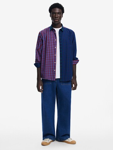 Desigual Regular Fit Hemd in Blau