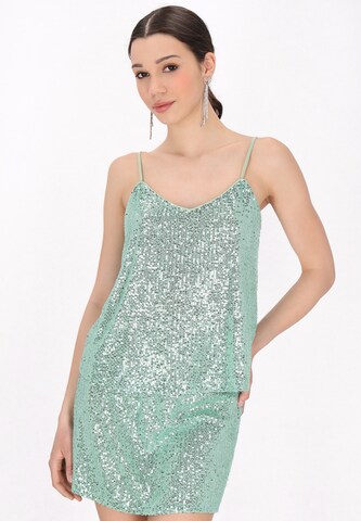 myMo at night - Top em azul: frente