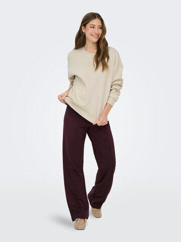 ONLY Baggy Broek 'Poptrash' in Rood: voorkant