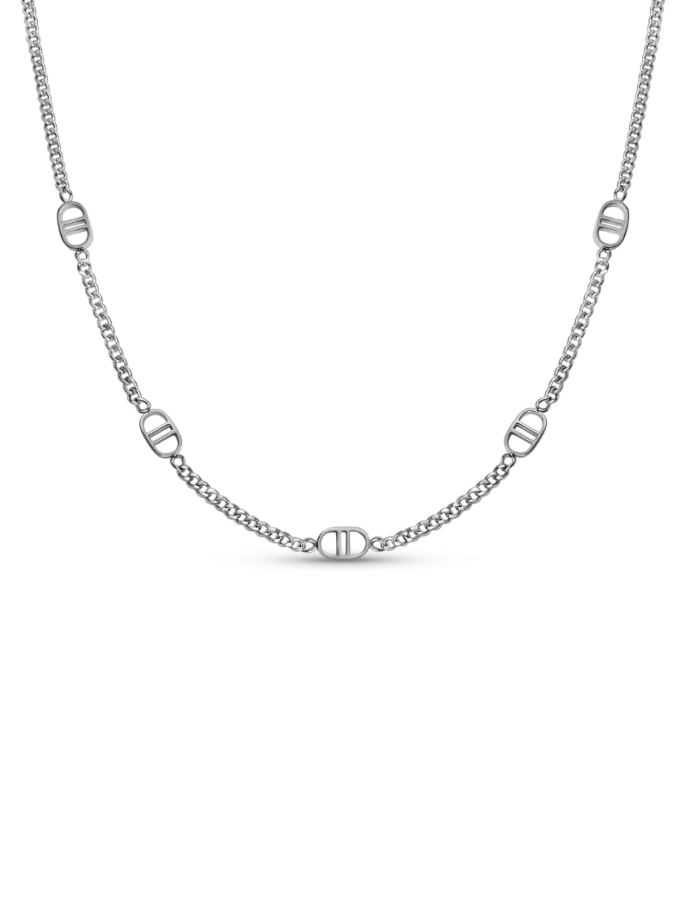 Pure Schmuck Necklace 'Timeless Prestige' in Silver: front