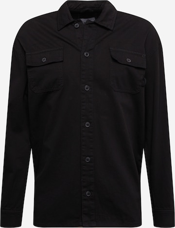 BLEND Comfort fit Button Up Shirt in Black: front