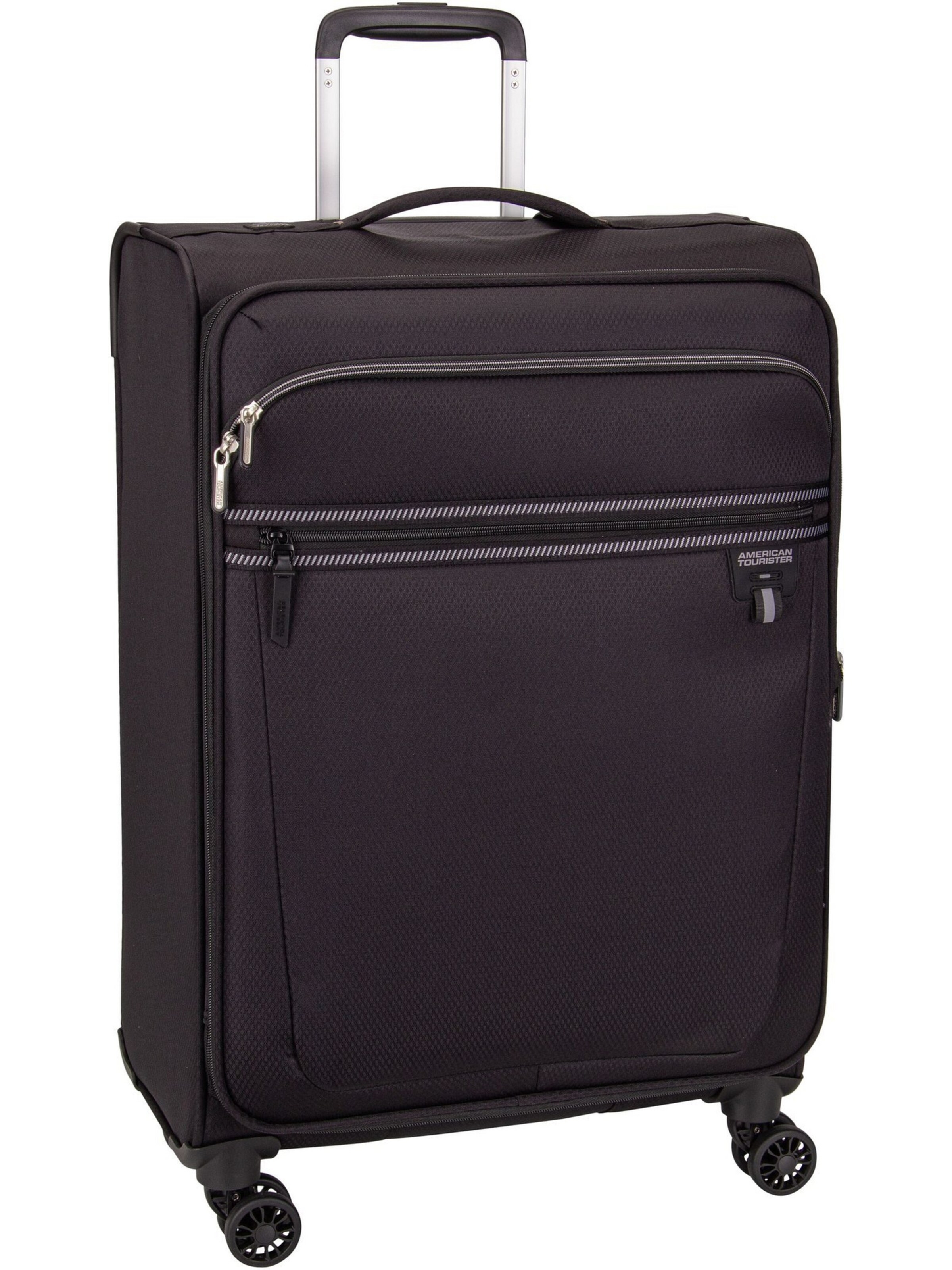 American Tourister Cart 'Aerospin Spinner M' in Black: front
