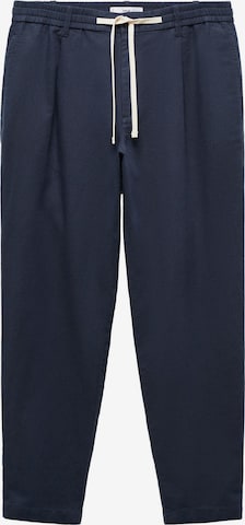 MANGO MAN Tapered Pants 'Romelino' in Blue: front