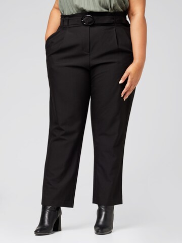 Guido Maria Kretschmer Curvy Regular Bundfaltenhose 'Monique' in Schwarz: predná strana