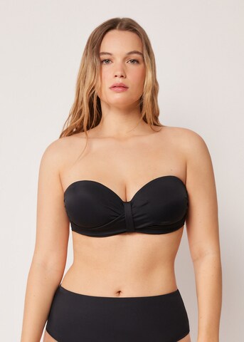 CALZEDONIA Bandeau Bikinitop 'Premium Sculpt' in Schwarz