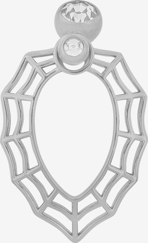 Akzent Piercingschmuck 'Zirkonia' in Silber: Vorderseite