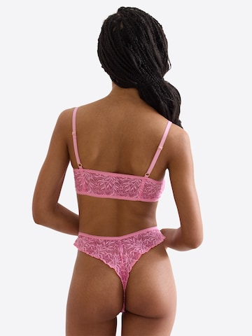 Erlich Textil Bandeau BH 'Iconic Lace' in Pink