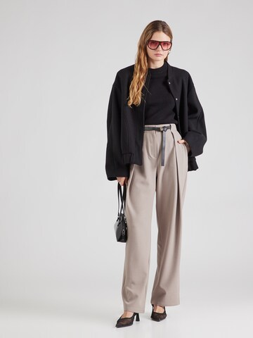VERO MODA Široke hlačnice Hlače z naborki 'VMZOE' | siva barva