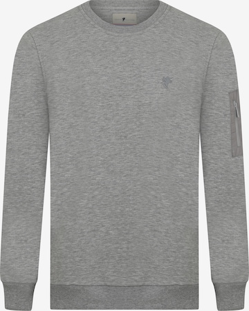 Sweat-shirt 'Bret' DENIM CULTURE en gris : devant