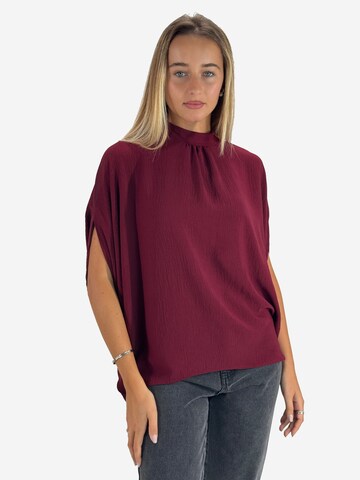 Elara Bluse in Rot: Vorderseite