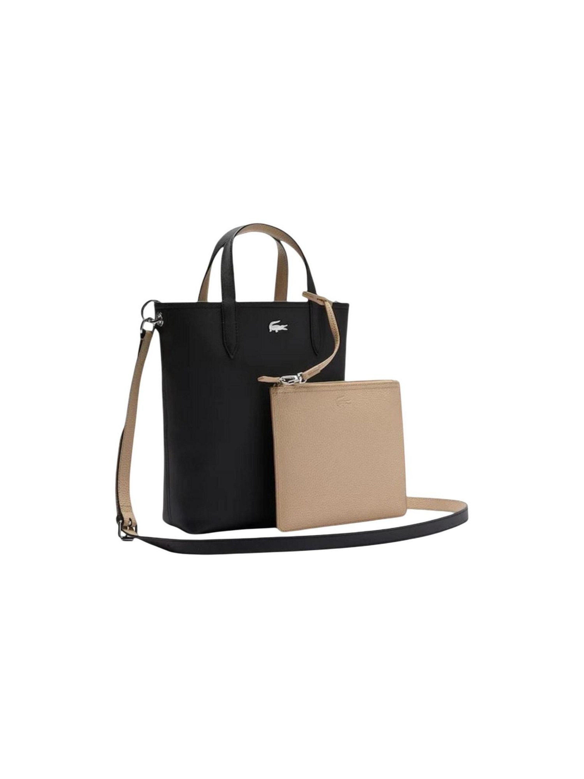 LACOSTE Schoudertas 'SHOPPING NF2991' in Zilver