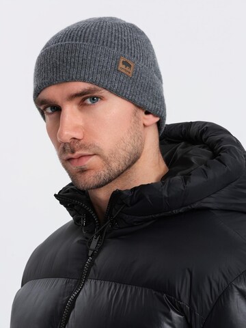 Ombre Cap in Grau: Vorderseite