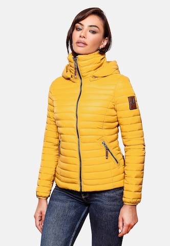 MARIKOO Between-season jacket 'Löwenbaby' in Yellow: front