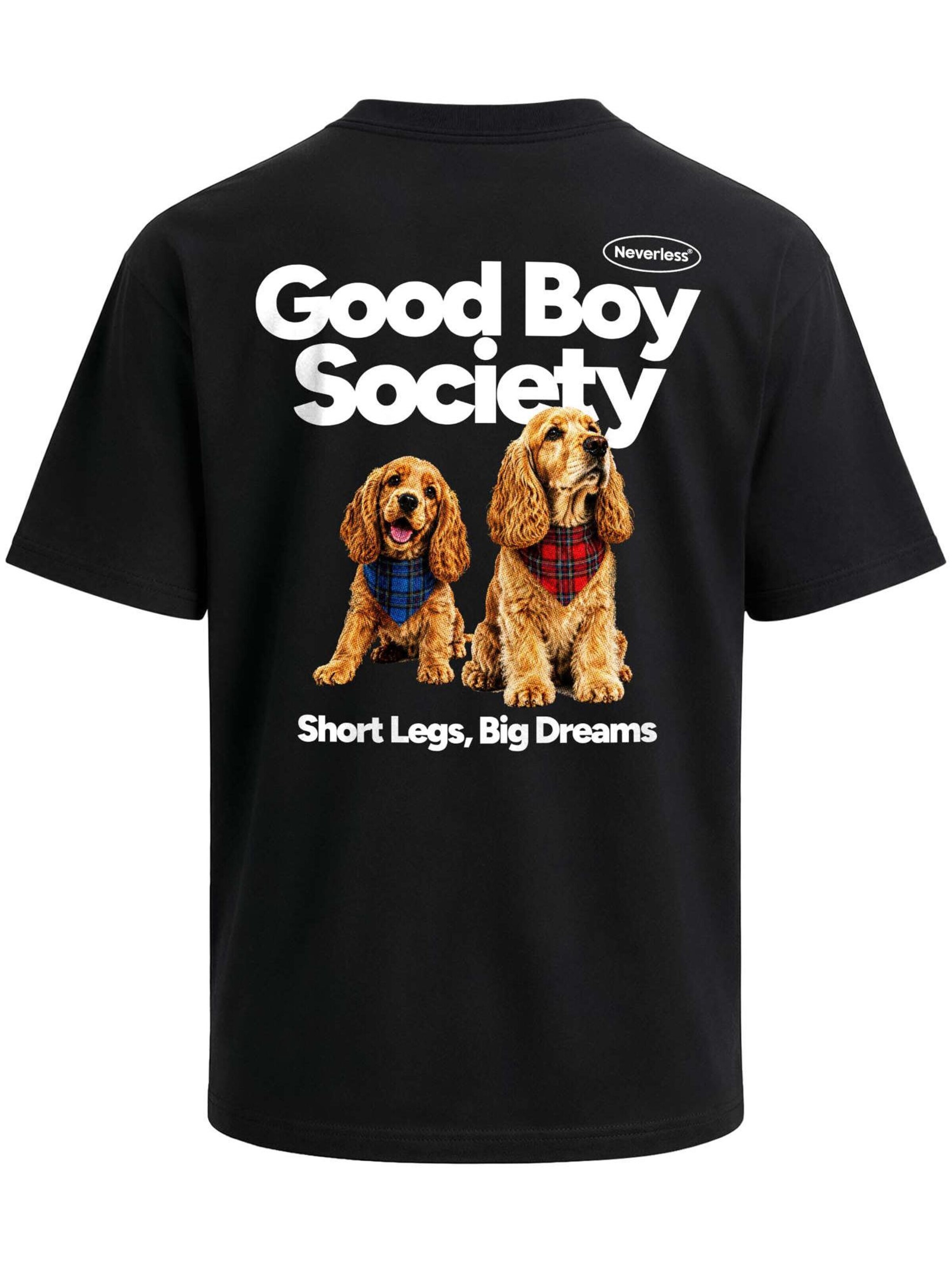 Neverless Shirt 'Good Boy Society' in Black