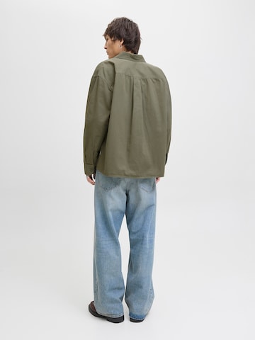 Comfort Fit Cămașă 'JJEDOVER' de la JACK & JONES pe verde