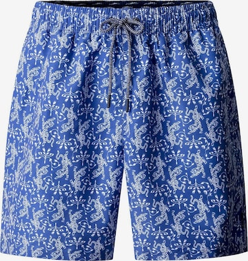 Shorts de bain 'Tiger' Hackett London en bleu : devant