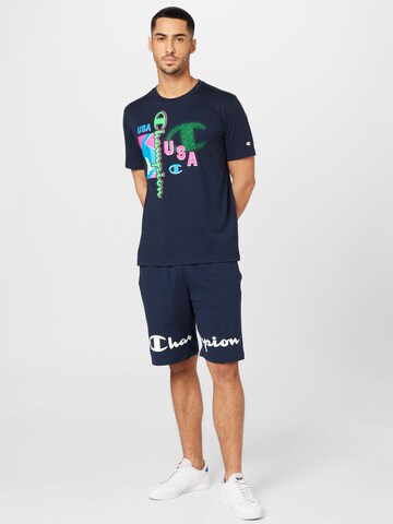 Champion Authentic Athletic Apparel Normální Kalhoty – modrá