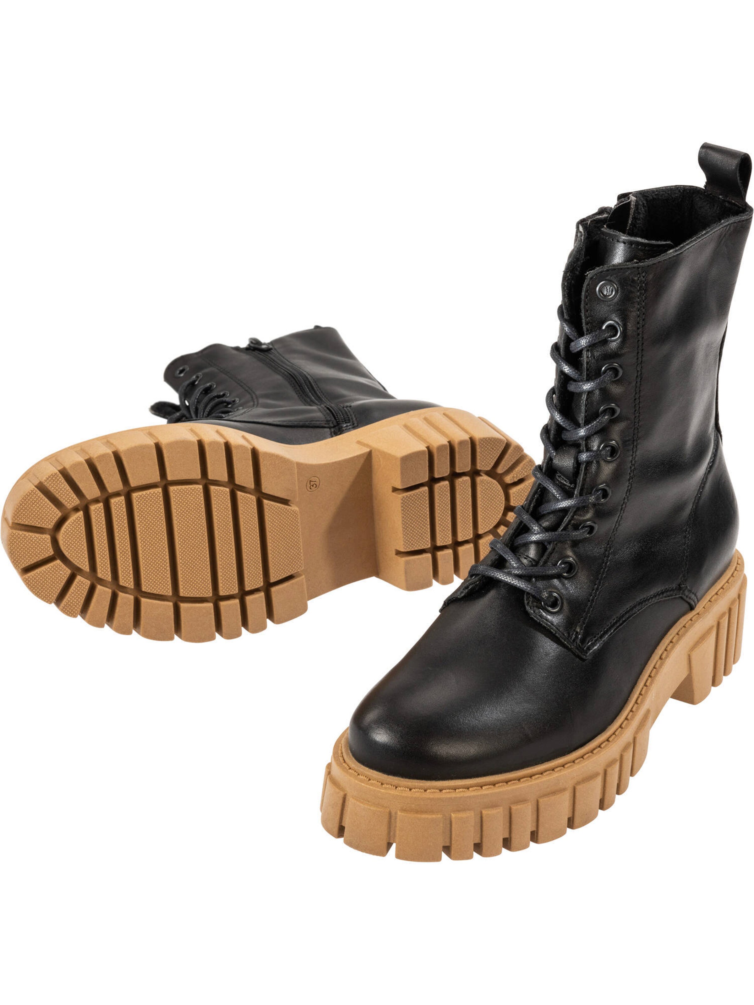 Palado Fűzős rövid szárú csizmák 'Naxos' - fekete