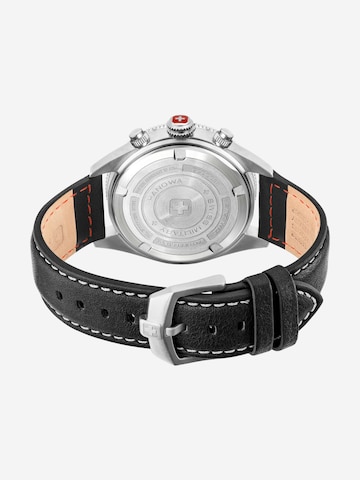 SWISS MILITARY HANOWA Analoog horloge 'Greyhound Chrono' in Zwart