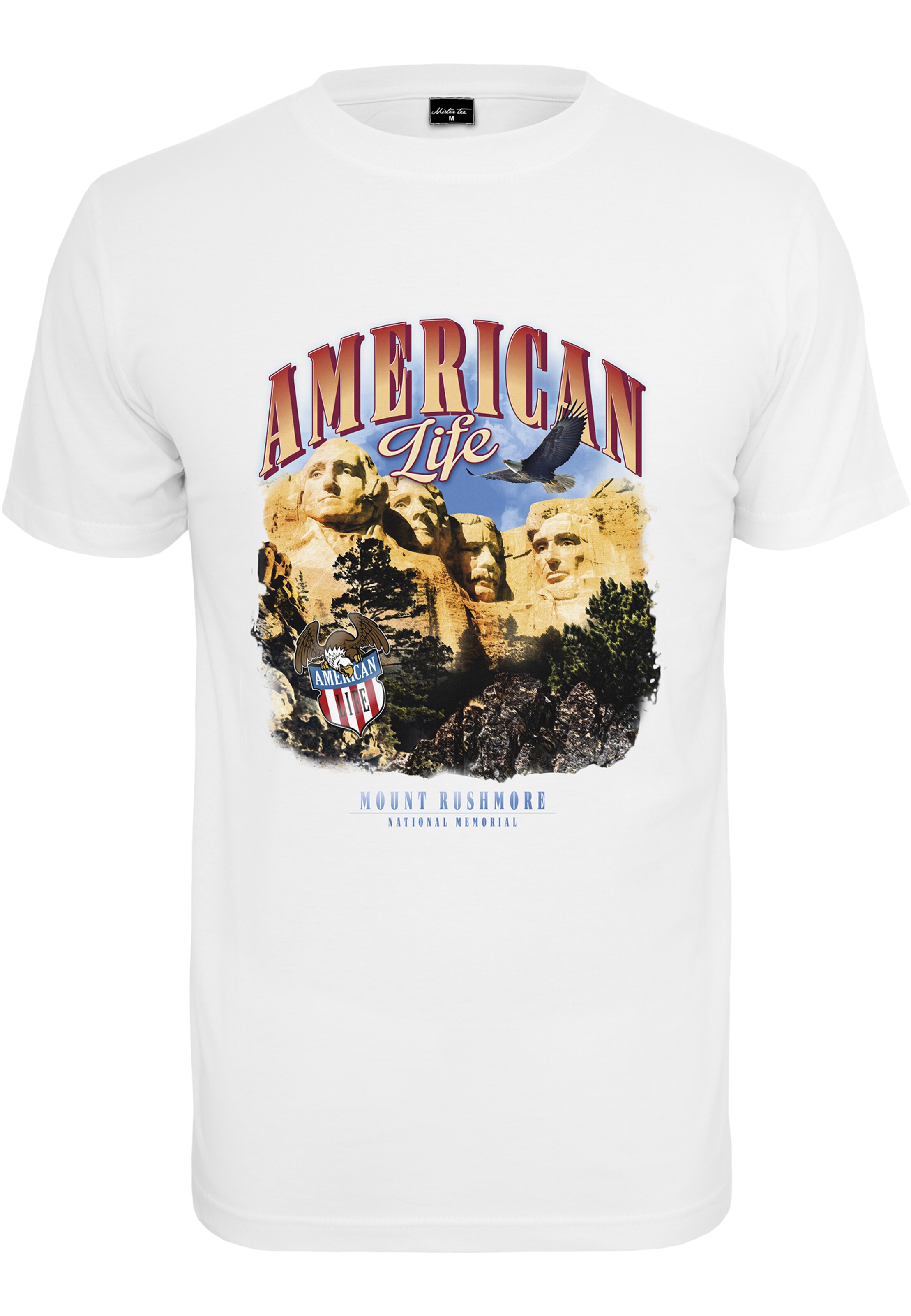 MT Men Shirt 'American Life Mount' in Wit: voorkant