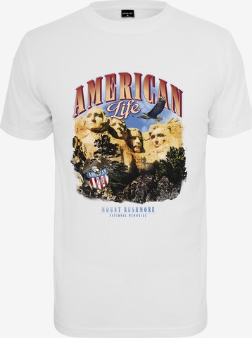 T-Shirt 'American Life Mount' MT Men en blanc : devant