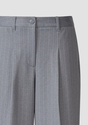 Wide Leg Pantalon à plis s.Oliver en gris