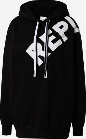 Sweat-shirt REPLAY en noir : devant