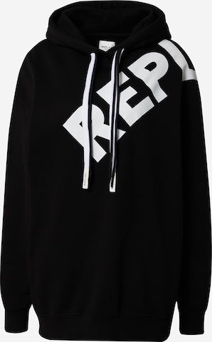 Sweat-shirt REPLAY en noir : devant